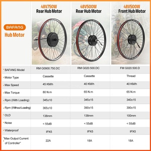 <span class=keywords><strong>Kit</strong></span> de conversion de vélo électrique <span class=keywords><strong>BAFANG</strong></span> 48V 500W 26" 27.5" 700C 28" 29" <span class=keywords><strong>avec</strong></span> <span class=keywords><strong>moteur</strong></span> de moyeu sans balais pour roue de vélo électrique - Product Image 4