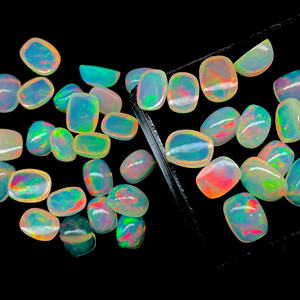 Cabujón de ópalo etíope de buena calidad Multi Flashy Opal Cabochon Lot Cojín Forma Welo Opal para la fabricación de joyas - Product Image 4