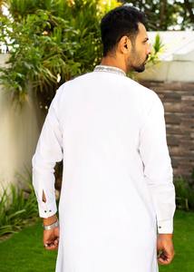 Nouveauté robe pakistanaise taille personnalisée vêtements pour hommes Shalwar Kameez costume Shalwar Kameez à manches longues - Product Image 4