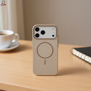 Funda para Teléfono Móvil con Anillo Magnético, Diseño de Purpurina en Relieve, TPU+PC, Color Puro Premium, para iPhone 17 - Product Image 2