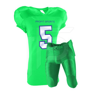 Uniforme de football américain à manches courtes avec logo personnalisé de haute qualité, séchage rapide, pour hommes adultes, toutes saisons - Product Image 3