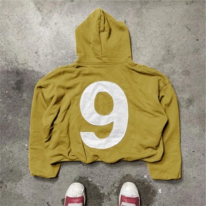 Sweat-shirts en molleton 100% coton avec logo personnalisé, vente en gros, appliqué, patch brodé, haute qualité, OEM, vente chaude, écologique, pour hommes - Product Image 5