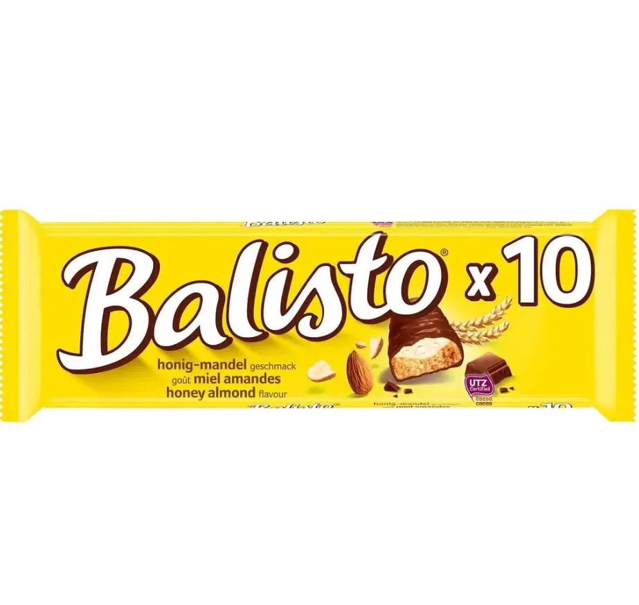 Balisto Chocolate Bars Milk Almonds and Honey Bars (166,5g)