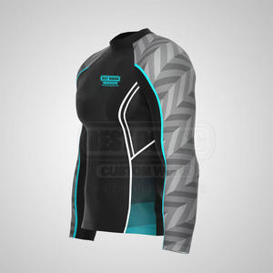Wholesale Price Custom Long Sleeve Rash Guard For Men Long Sleeve Mens <b>Compression</b> <b>Shirt</b> Rash Guard - Product Image 2