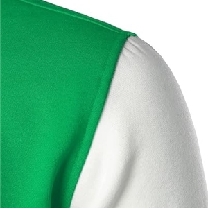 <b>Men</b> Vibrant Lime Green Varsity <b>Jacket</b> Premium Athletic Letterman with Contrast <b>White</b> Sleeves - Product Image 6