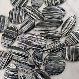 Nouvelle arrivée feuille d'argent pierre précieuse feuille d'argent semi-précieuse cabochon de pierres précieuses en vrac pour bijoux - Product Image 1