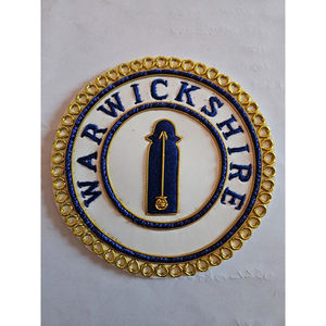 Premium Lambskin Masonic Master Mason White Embroidered <b>Apron</b> White Ribbon Handcrafted - Product Image 3