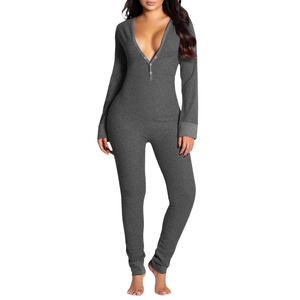 Transpirable nuevo Otoño Invierno Pijamas 2 piezas conjunto de manga larga con cuello en V ropa de dormir Premium Home Wear para mujeres - Product Image 5