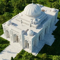 Décoration extérieure de mosquée en marbre naturel sculpté à la main, motifs islamiques, résistant aux intempéries, HAYAT INDUSTRIES