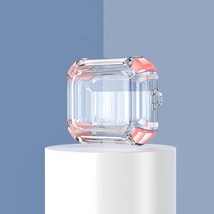 Estuche Protector de Plástico Transparente para Auriculares con Llavero, Diseño Antigolpes para 2 Auriculares Intrauditivos, Función Antipérdida - Product Image 3