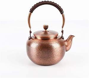 Traditional Essence copper <b>tea</b> <b>kettle</b> reflects classic craftsmanship suited for heritage inspired home kitchens - Product Image 5