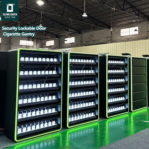 חבילות חנות סיגריות לעמוד מדפים מדפים ארון תצוגה סיגריה ללא עשן עם דלת זכוכית מחוסמת - Product Image 4