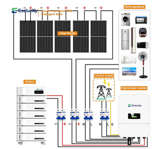 Sistema de Energía Solar Híbrido para el Hogar, Kit Completo de 50kW/20kW con Almacenamiento de Plomo-Ácido, Paneles de Silicio Policristalino y Monocristalino - Product Image 2
