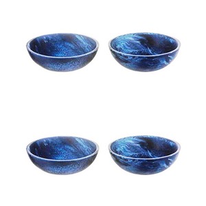 Bol et plat de service décoratifs en résine personnalisables, faits à la main, polis, écologiques, compatibles lave-vaisselle, pour les fêtes - Product Image 2