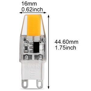 2.5W <b>Dimmable</b> <b>G9</b> <b>LED</b> Bulb Epistar COB 250-270LM 120V/230V Silicone Gel for Crystal Chandelier - Product Image 6