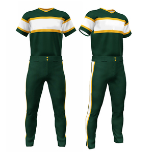 Nouveaux vêtements de sport unisexes de baseball et de softball pour adultes uniformes confortables à séchage rapide avec maillot et pantalon respirants en polyester - Product Image 3