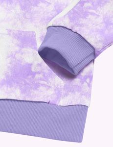 Chándal OEM cómodo para mujer Tie Dye Gym Jogging, ropa informal con cuello con capucha, suave, transpirable, secado rápido, patrón sólido - Product Image 6