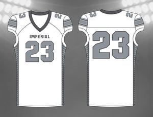 Venta caliente gris y amarillo transpirable Spandex y malla sublimación uniforme de fútbol americano hecho a medida camiseta de fútbol americano - Product Image 4
