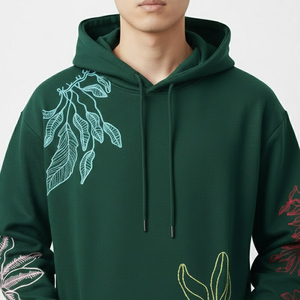 เสื้อฮู้ดดี้ผ้าคอตตอนผสมปักลายสำหรับผู้ชาย สินค้าขายดี สีตามสั่ง แขนยาว - Product Image 4