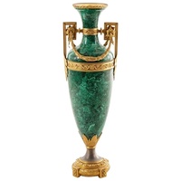 Vase à fleurs en malachite, artisanal, moderne, en cristal, décoration de table, mariages, Inde, dernier accessoire pour salon