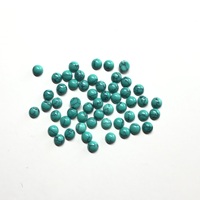 Aigue-marine synthétique certifiée IGI de qualité AAA, 3 mm, taille brillant, cabochon lisse, calibré, pour la fabrication de bijoux
