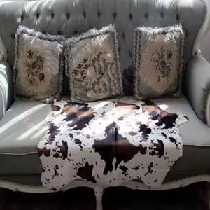Alfombras de cuero de vaca real de lujo, pieles de calidad superior para alfombras de cuero de vaca elegantes y modernas para el hogar - Product Image 5