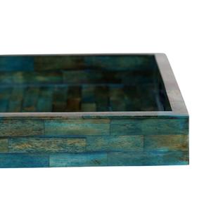 Plateau en bois de haute qualité Design classique Fabriqué à la main incrustation d'os naturel MDF alimentaire inspiré de l'Inde pour servir des restaurants à domicile hôtels - Product Image 4