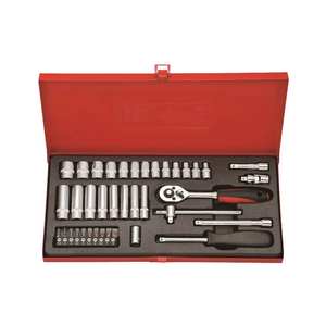 Juego de Llaves de 38 Piezas de 1/4''dr. Personalizado de Fábrica a Precio Económico Juego de Llaves de Tubo de Aleación de Aluminio para Reparación de Bicicletas y Bricolaje - Product Image 1