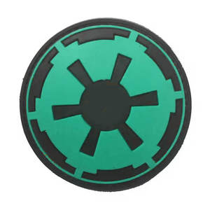 Patch en PVC de forme ronde, tissu sergé, vente en gros, patchs en PVC souple, logo personnalisé en relief 3D pour vêtements, meilleur usage du patch en PVC - Product Image 3