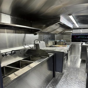 Camion de restauration mobile robuste, entièrement équipé, avec brûleurs à gaz, friteuses électriques, réfrigération et alimentation en eau. Meilleur prix. - Product Image 4