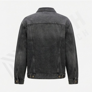 Veste en jean pour homme, style classique, longueur régulière, manches longues, hiver, logo frontal, service OEM, vêtements d'extérieur décontractés de haute qualité - Product Image 2
