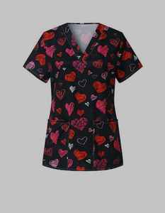 Uniformes médicos de hospital unisex, uniformes de enfermería, uniformes médicos clínicos elásticos suaves impresos personalizados al por mayor - Product Image 5