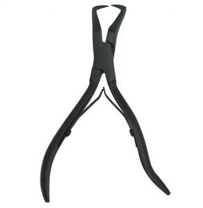 Pince à cheveux en acier inoxydable de 5,5 pouces avec deux crochets, outils de retrait des extensions de cheveux en kératine - Product Image 3