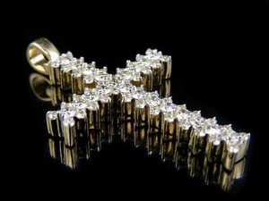 จี้เพชรแบบไขว้สไตล์ฮิปฮอปทรงกลมสำหรับผู้ชายผู้หญิงเครื่องประดับแฟชั่นทางศาสนาที่มี S925เย็น - Product Image 4