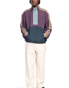 Chaqueta Cortavientos Deportiva de Poliéster Ligera e Impermeable con Bloques de Color Vintage para Hombre - Product Image 4