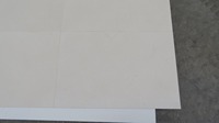 Carreaux de pavés antidérapants en marbre blanc Cem, sablée et brossée, 20x20cm, petit échantillon, design moderne pour allées de villas intérieures