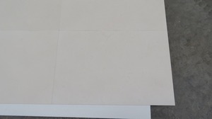 Carreaux de pavés antidérapants en marbre blanc Cem, sablée et brossée, 20x20cm, petit échantillon, design moderne pour allées de villas intérieures - Product Image 2