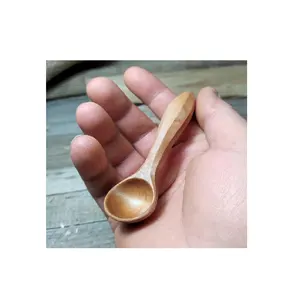 木制迷你勺子定制标志木制品尝勺子生态烘焙餐具设计件和销售