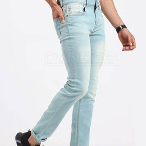 2025 Pantalon en jean pour hommes avec logo personnalisé Style décontracté léger avec motif droit taille moyenne-Prix raisonnable à vendre - Product Image 3