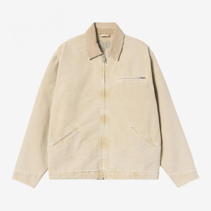 Chaquetas para hombre, nuevas chaquetas hechas a medida para hombre, Otoño e Invierno, Color sólido, para exteriores, 12oz, ropa de trabajo de lona, chaqueta informal de moda - Product Image 1