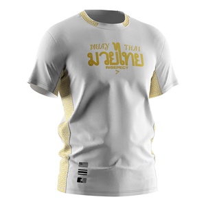 Camiseta de luchador táctico <span class=keywords><strong>Muay</strong></span> <span class=keywords><strong>Thai</strong></span> blanco con patrón oriental <span class=keywords><strong>antiguo</strong></span> de calidad superior, diseño único, cuello redondo, nuevas artes marciales únicas - Product Image 3
