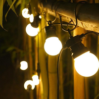 Guirlande lumineuse LED G50 étanche IP68, 5m, 10 LED, DC24V, 1W, pour extérieur, fête, mariage, jardin, patio, décorative