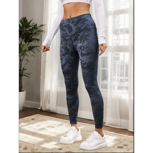 Leggings sans couture camouflage taille haute pour femme Lj, longueur intégrale, effet push-up, pour yoga et fitness, taille XXL, modèle 606, coloré - Product Image 5