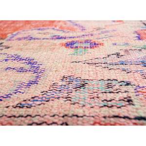 Tapis en laine noués à la main de grande taille, style vintage, motif médaillon rouge et orange, pour salon ou couloir - Pae-2689 - Product Image 3