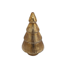 Decoración del hogar elegante Color plata vidrio Material Navidad decorativo X-Mas árbol hecho a mano personalizado - Product Image 2