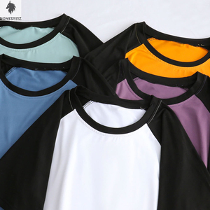 เสื้อยืดผู้ชายพิมพ์ลาย DTG คุณภาพสูงแบบสั่งทำ ผ้าโพลีเอสเตอร์/คอตตอน ถักทอ แขนสั้น สไตล์ฮิปฮอป สตรีทแวร์ แฟชั่น ริงเกอร์สไตล์ - Product Image 4