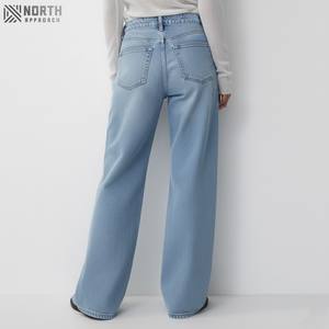 Jeans Casuales de Mezclilla para Mujer, Corte Recto, Transpirables, de Secado Rápido, Tiro Medio, con Patrón 3D, 2025 - Product Image 2