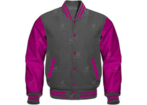 Veste d'hiver pour homme en cuir de qualité supérieure, 100% laine véritable, coupe-vent, col montant, design universitaire, style urbain - Product Image 5