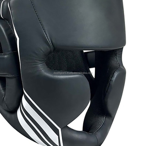 Premium Customized Boxing Headgear Manufacturer PU Leather Head Guard with Face Protection - Product Image 3