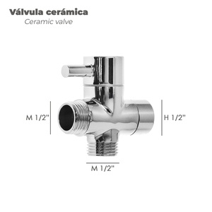 Doccetta Bidet WC con Valvola in Ceramica H 1/2" M 1/2" M 1/2" - Product Image 3